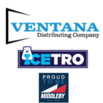 Ventana Distributing Company logo; Icetro logo; Proud to be Middleby graphic